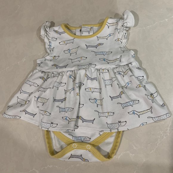 Kissy Kissy Dachshund Onesie Size 0-3m - Picture 1 of 1